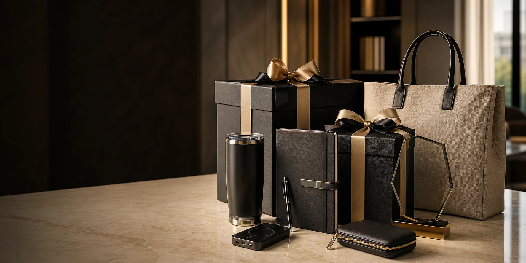 Luxury corporate gift boxes, branded merchandise and executive gifts